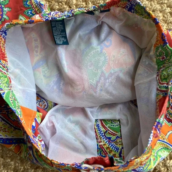 New: Polo Ralph Lauren Y2k Paisley Swim Trunks. Green Pony. Size Medium